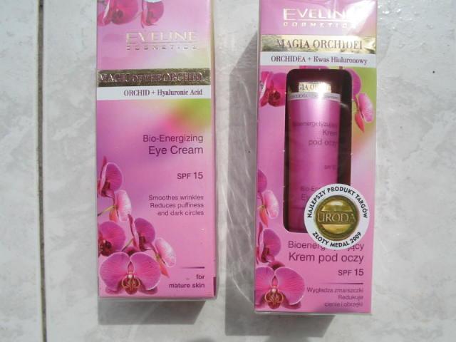 krem pod oczy EVELINE spf 15 orchidea+kwas hialuro