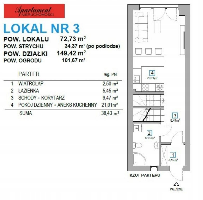 Dom, Krępice, Miękinia (gm.), 107 m²
