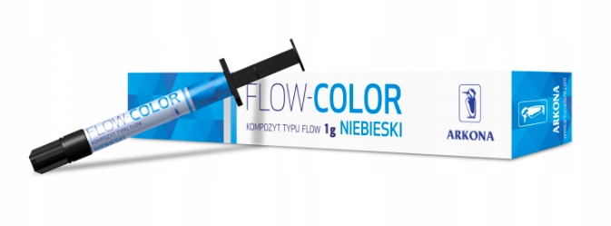 Kompozyt światłoutwardzalny Flow-color niebieski