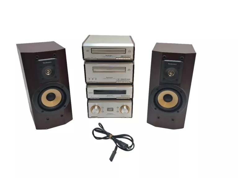 ZESTAW KOLUMN Z ODTWARZACZEM I WZMACNIACZEM TECHNICS