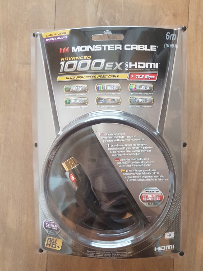 Kabel Monster 1000ex HDMI 6 metrów