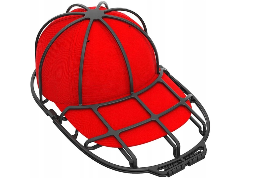 Basket for washing baseball caps with a visor