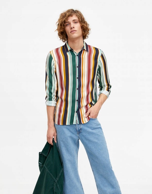 23I065 PULL&BEAR__X06 KOSZULA PASKI__L