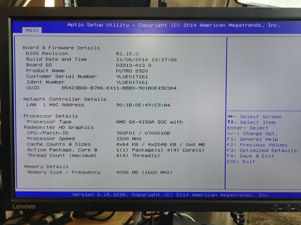 Fujitsu FUTRO S920 AMD GX-415GA (2286372)