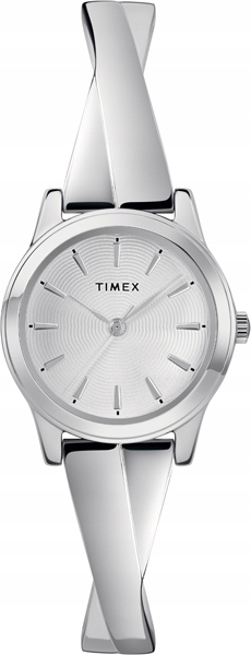 Zegarek Damski srebrny Timex rozciągana bransoleta