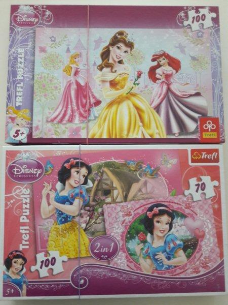 Puzzle Trefl księżniczki Disneya 70+100+100 el.
