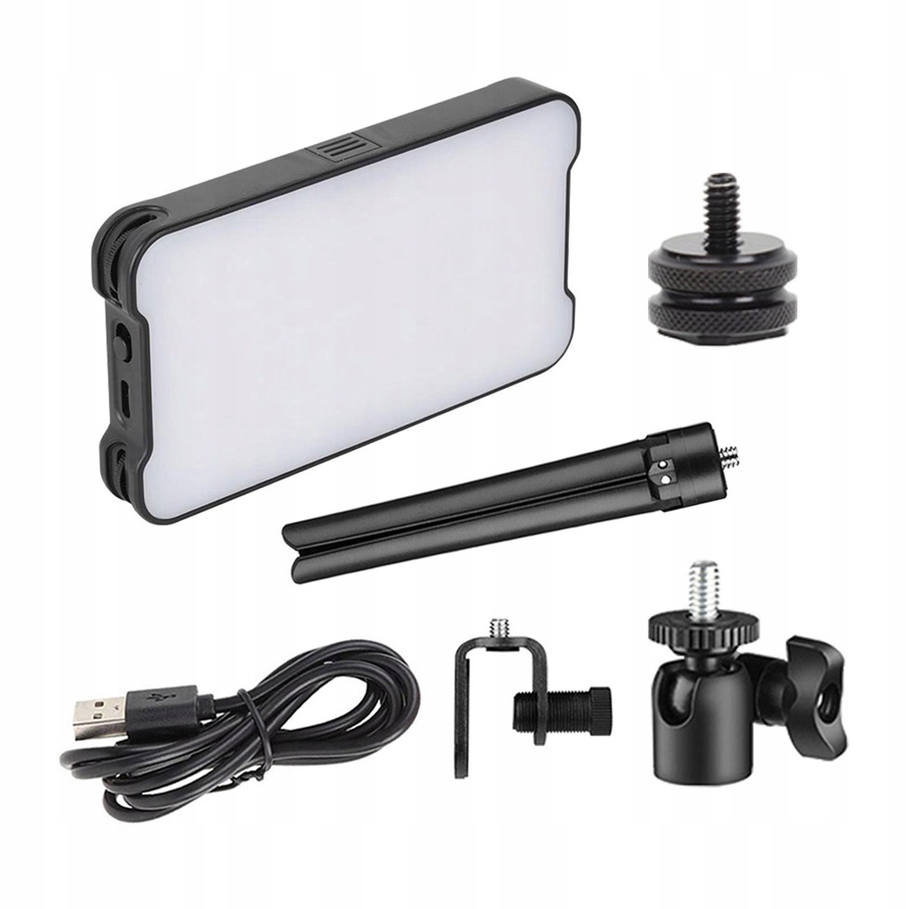 Fill Light Adjustable 3100mAh Rechargeable Bright Portable LED Camera