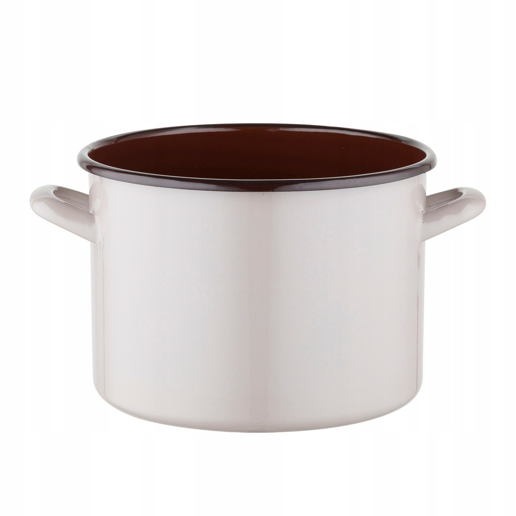 Garnek Emalia Polska Pleszew Bruna 22 cm 6,25 l
