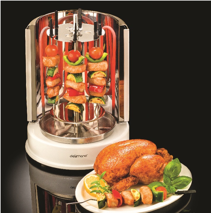 DOMOWY OBRACANY GRILL PIONOWY ELEKTRYCZNY KEBAB 7906648424