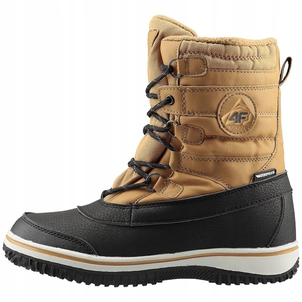 Beżowy Czarne Buty Dzieci Buty sportowe 4F r.33