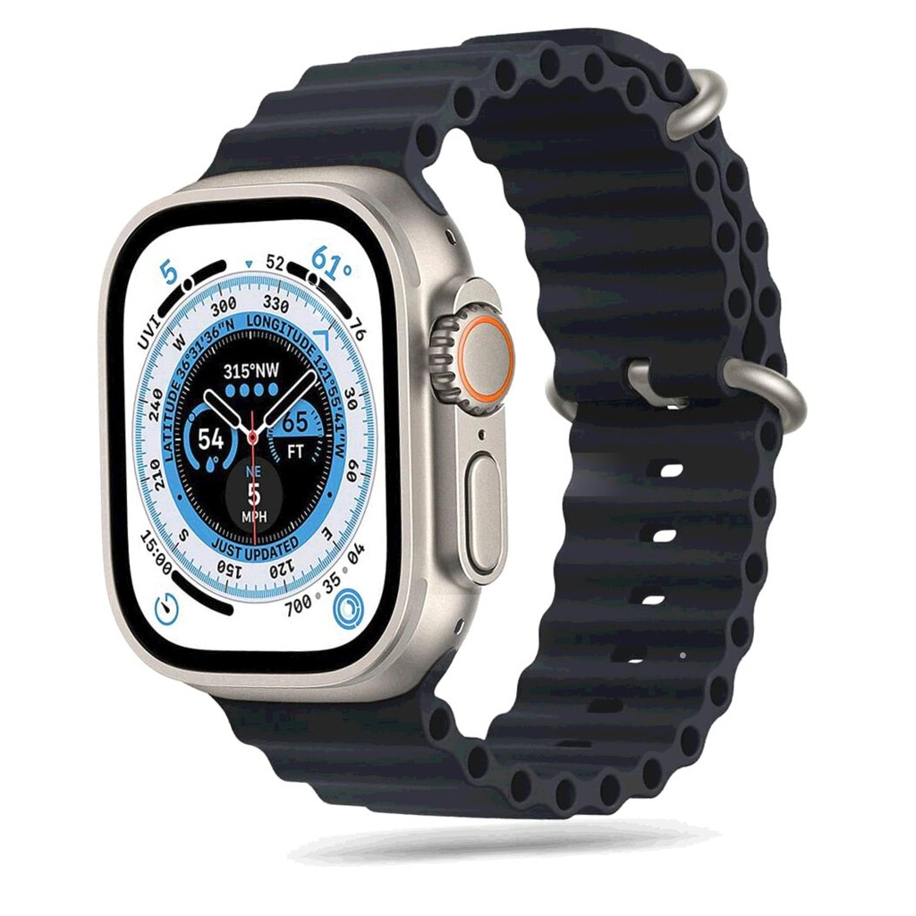 Pasek do zegarka Apple Watch 4 5 6 7 8 SE Ultra (42/ 44/ 45/ 49 mm) CZARNY
