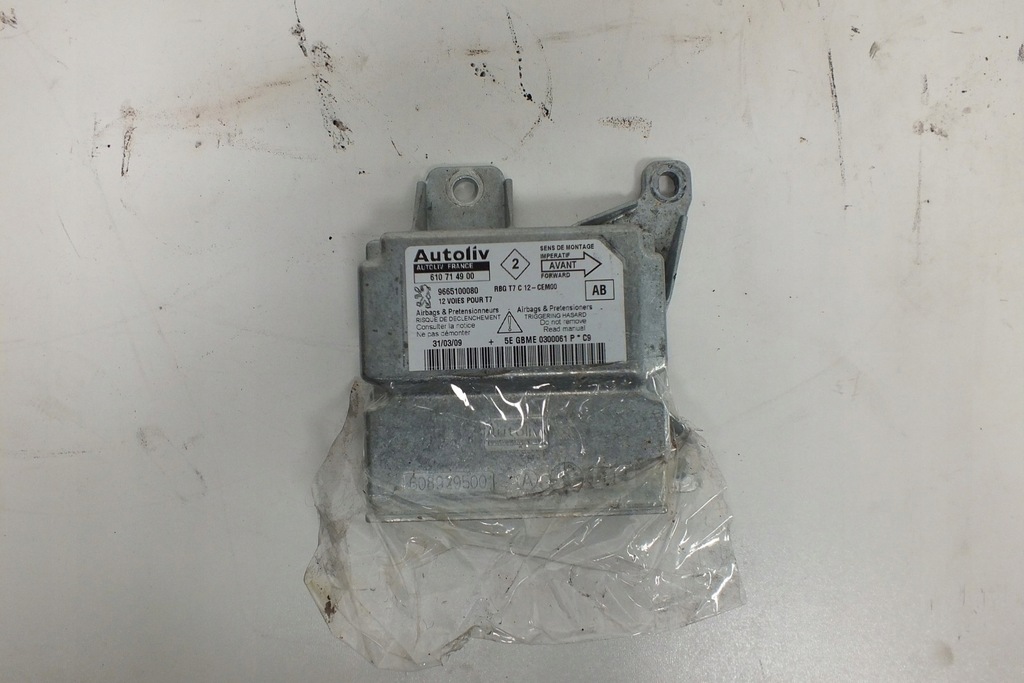 Peugeot 308 SENSOR AIRBAG 9665100080