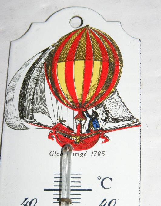 ładny stary porcelanowy termometr z balonem K06472