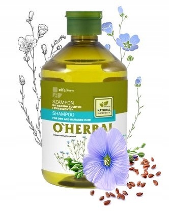 O'Herbal SZAMPON do WŁOSÓW SUCHYCH LEN 500ml