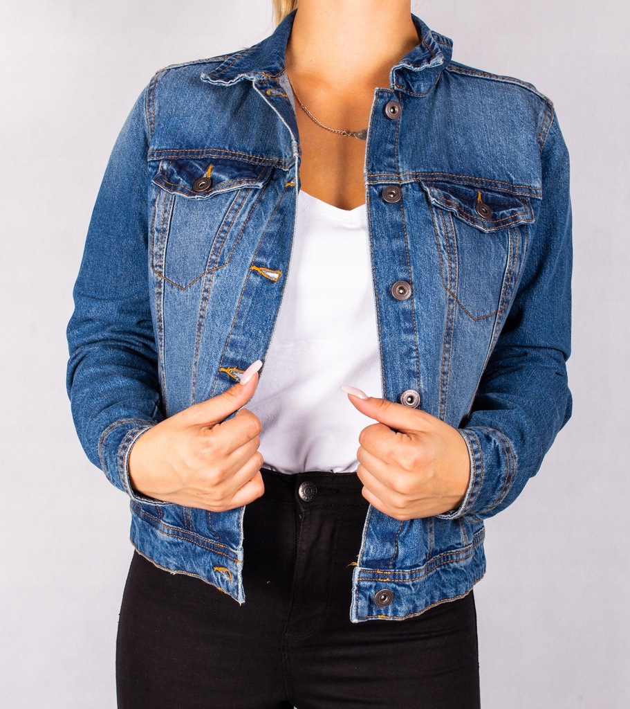 KURTKA JEANSOWA DŻINSOWA KATANA roz. 44 DUŻA - 7784182237 - oficjalne