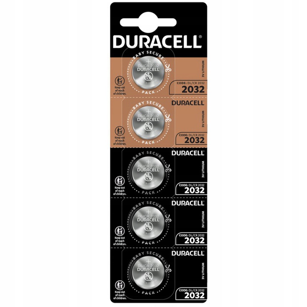 Купить 5 литиевых батарей Duracell 2032 DL CR2032 3 В: отзывы, фото, характеристики в интерне-магазине Aredi.ru