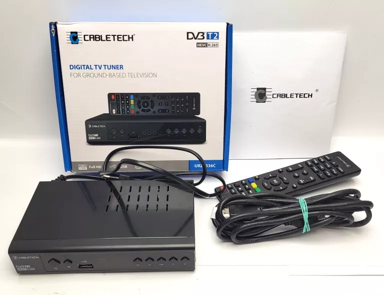 DEKODER CABLETECH URZ0336C DVB-T2 / KOMPLET