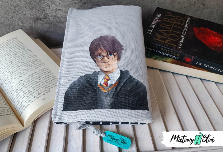 Otulacz / etui na książkę ~malowany~ Harry Potter