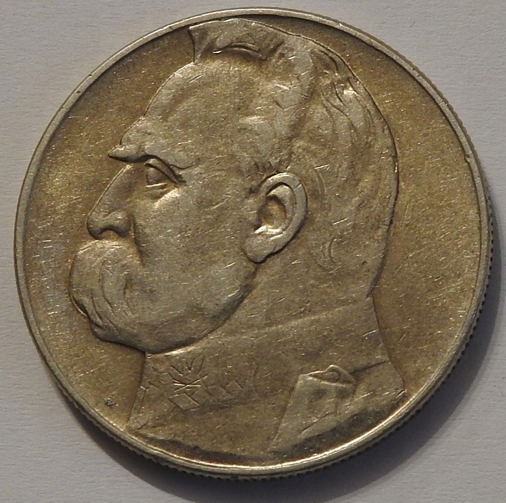 10 zł Piłsudski 1935 piękna patyna