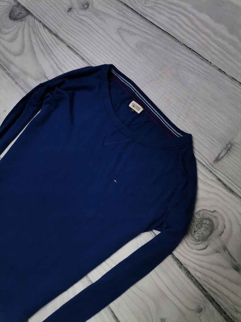 Sweter TOMMY HILFIGER NIEBIESKI MEN NOWY MODEL M