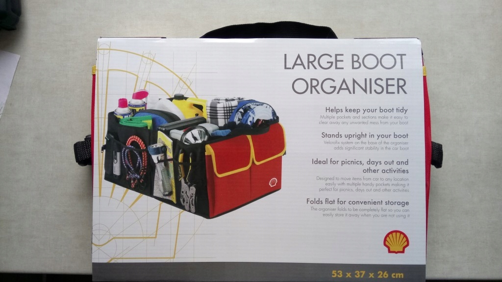 Shell organizer do samochodu