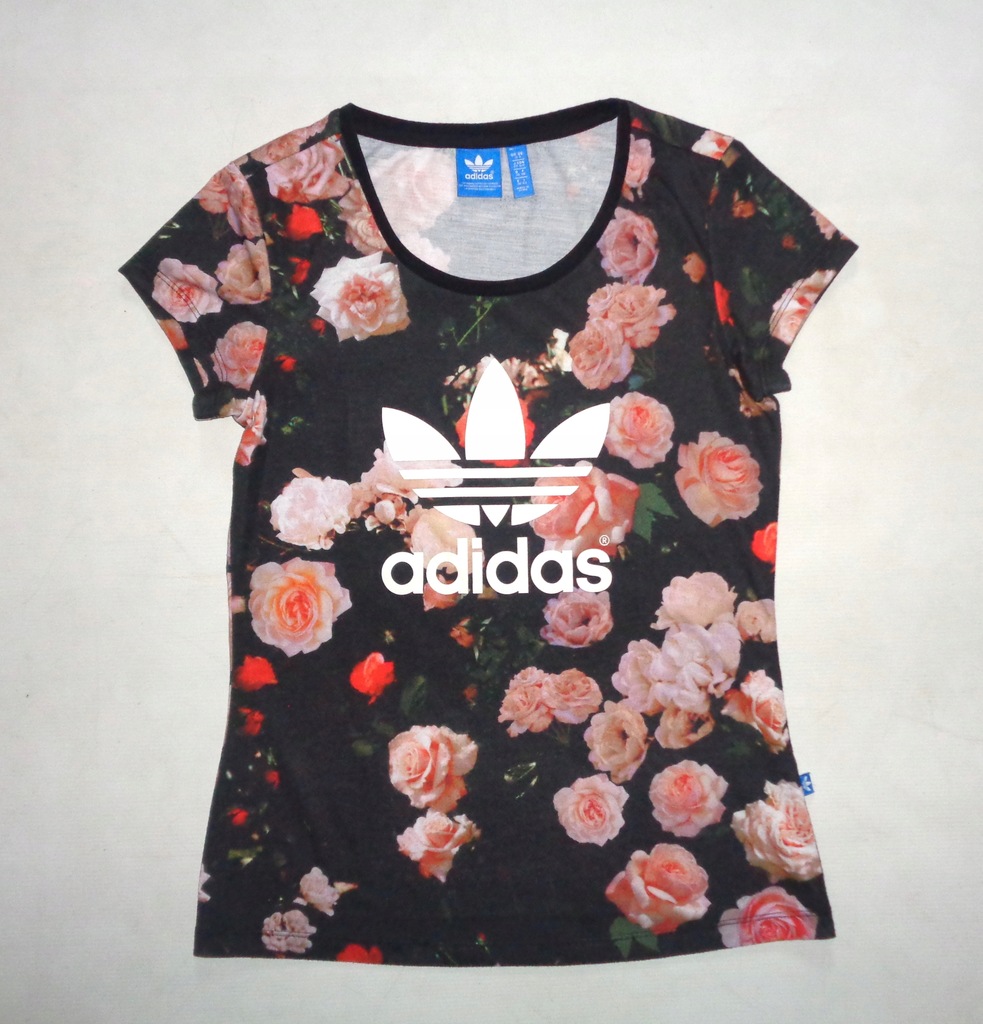 ADIDAS ORIGINALS FLOWER koszulka damska T-shirt S