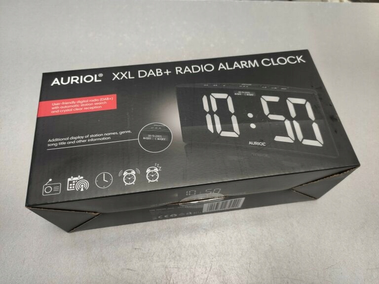 RADIO/BUDZIK AURIOL XXL DAB+ RADIO ALARM CLOCK 12055899034