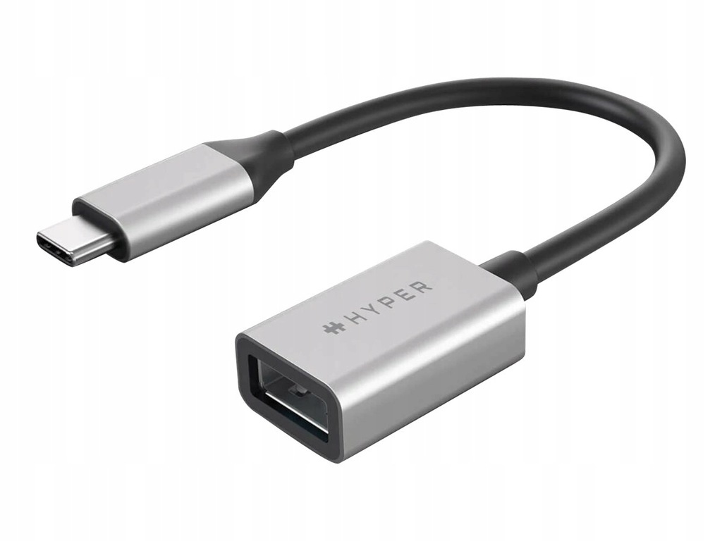 Adapter USB-C do USB-A 10 Gbps HyperDrive - Srebrny - HD425D-GL