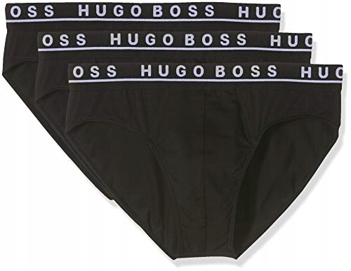 MAJTKI MĘSKIE HUGO BOSS SLIPY CZARNE L 2 SZTUKI