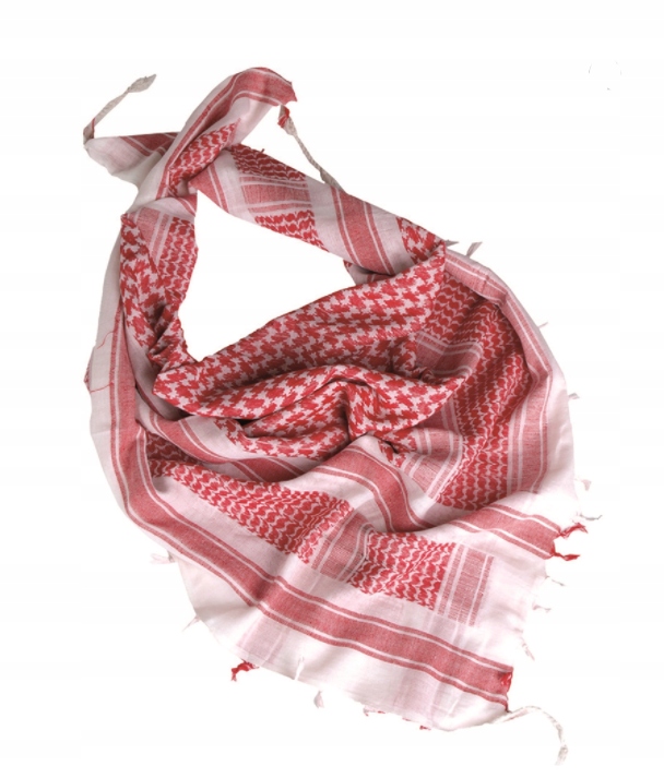 ARAFATKA CHUSTA WOJSKOWA MĘSKA DAMSKA BIAŁO/RED