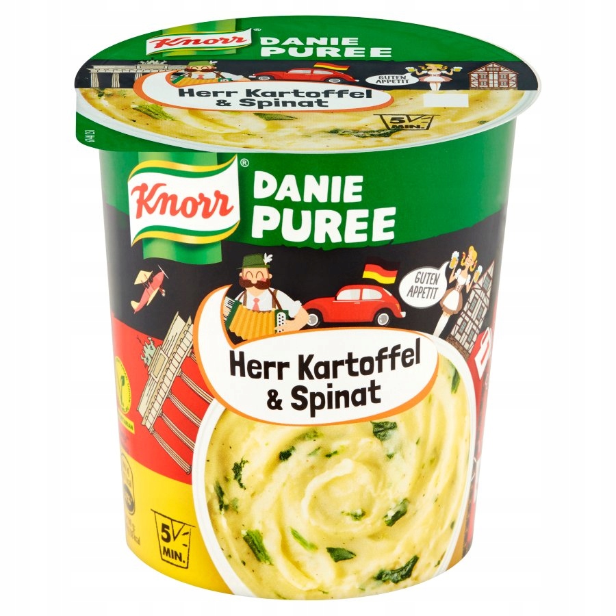 Knorr Kuchnie Świata Danie Puree Szpinak Ser 47g