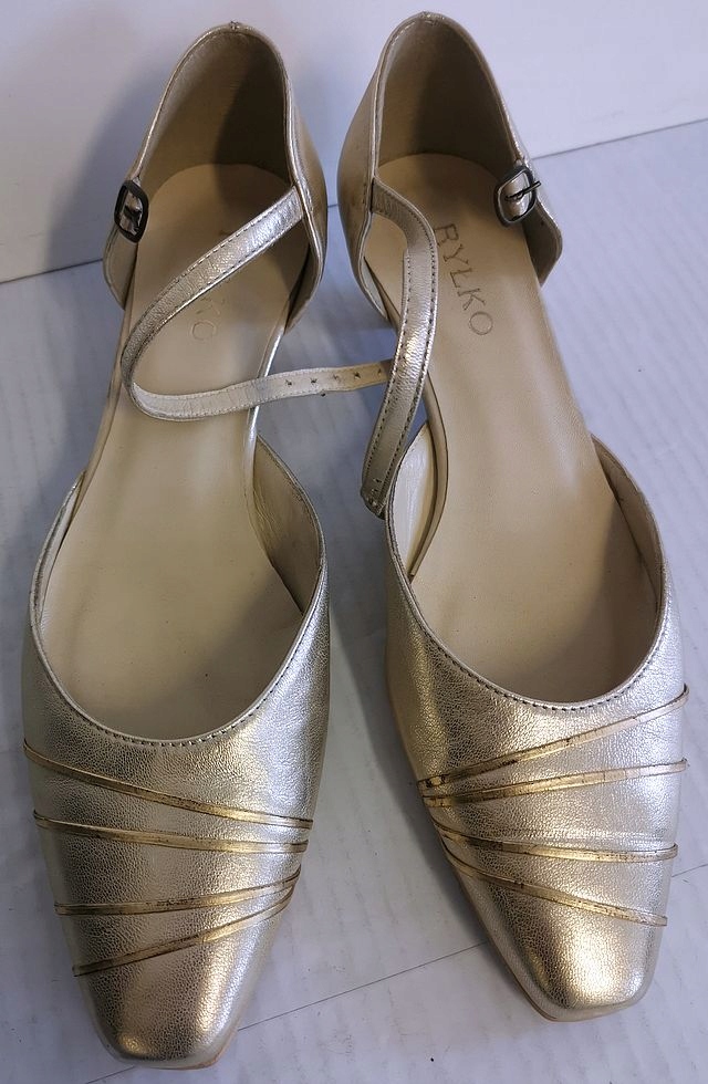 Buty damskie sandały RYŁKO 37,5 złote