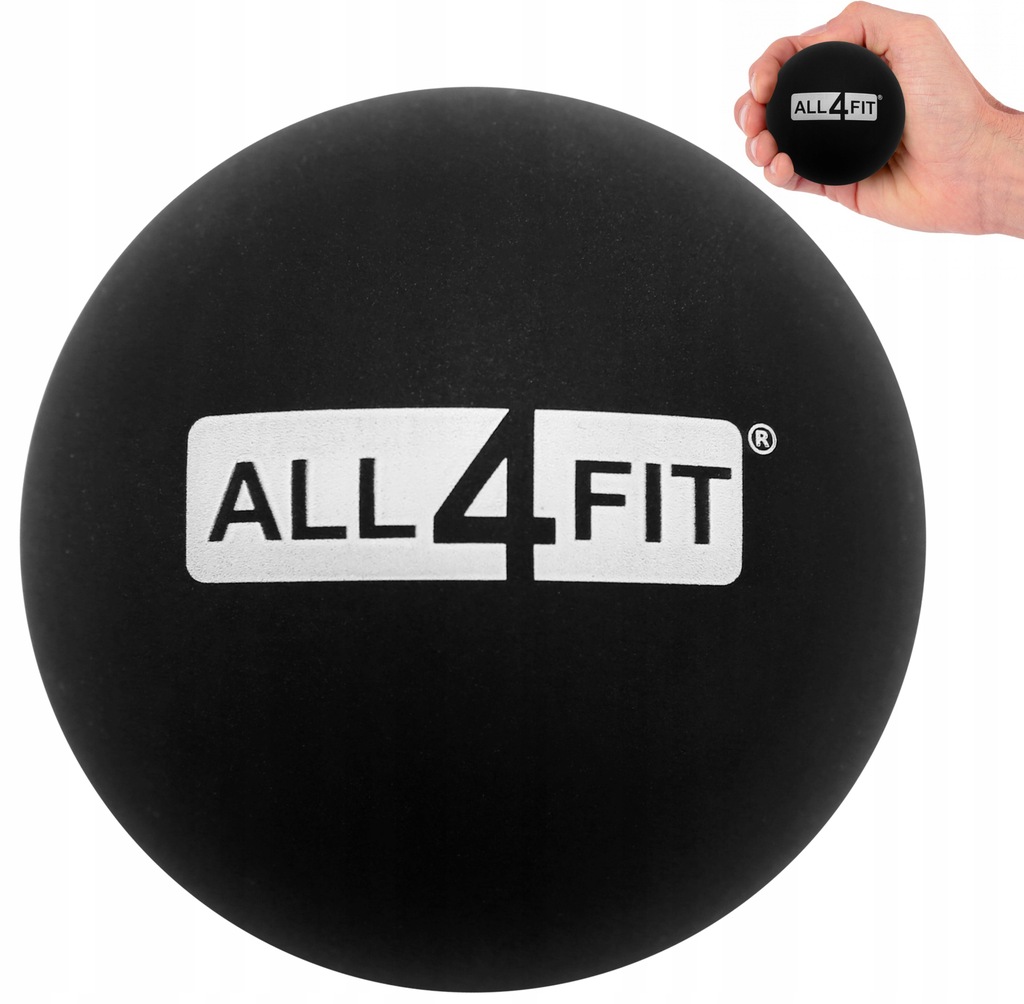 Piłka do masażu Lacrosse ball 6,25cm ALL4FIT black