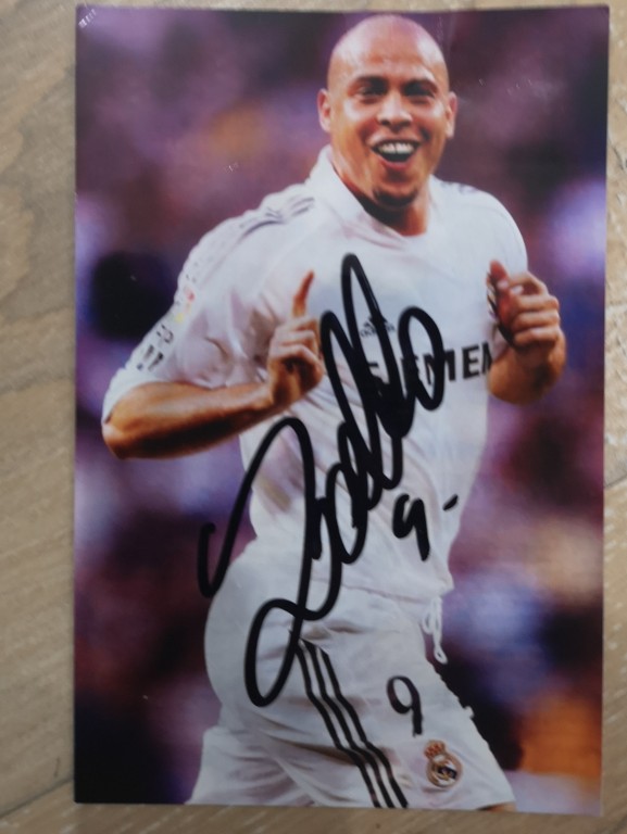 Ronaldo Luís Nazário de Lima Autograf ! Real