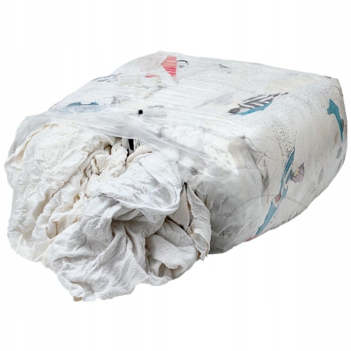 CZYŚCIWO CIĘTE BAWEŁNIANE JASNE SZMATKI 10KG ŚCIERKI SZMATY 100% BAWEŁNA