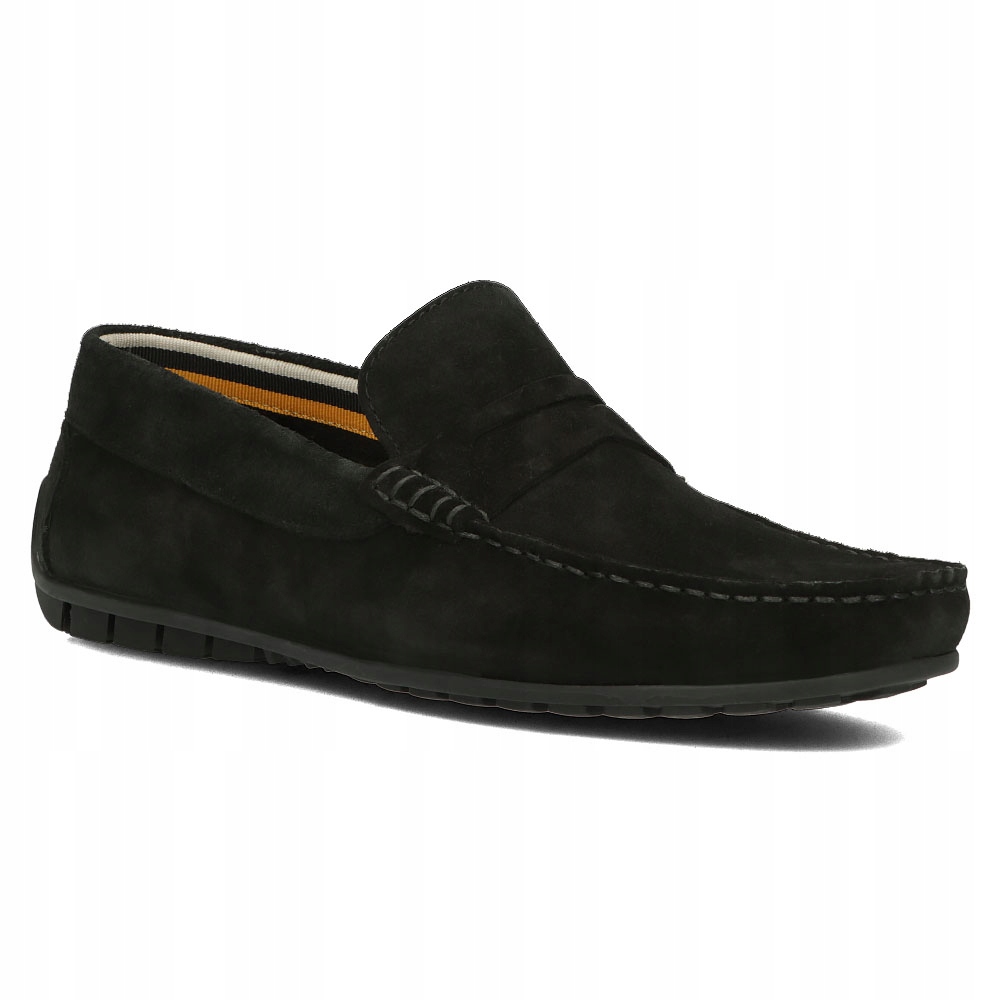 Buty męskie mokasyny skórzane Filippo czarne r.43