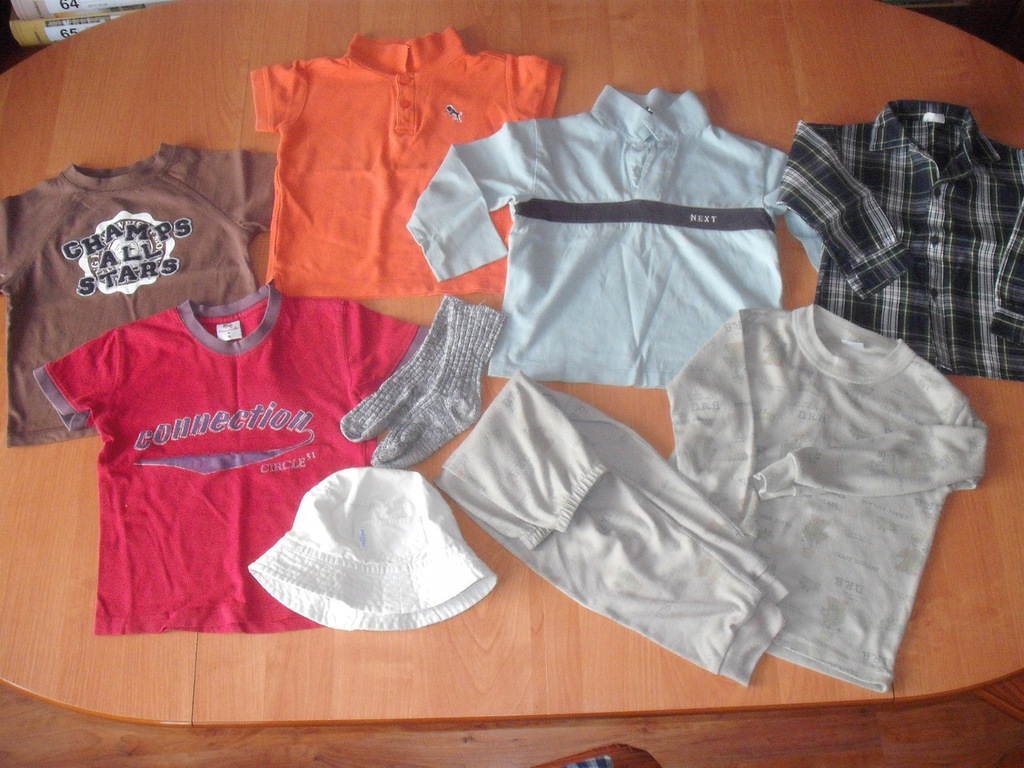 lato 92/98 cm NEXT koszulki czapeczka piżamka