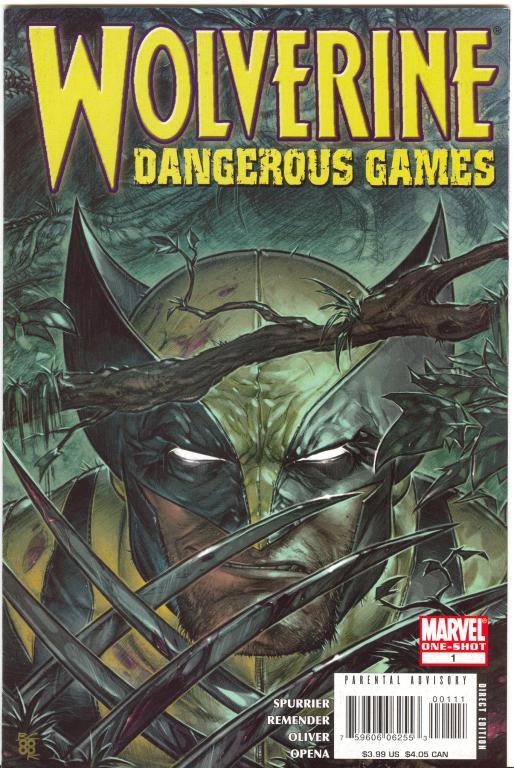 Wolverine: Dangerous Games Marvel Spurrier Oliver