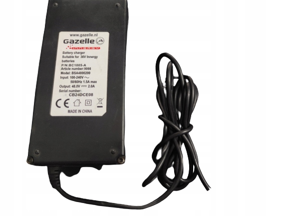 Ładowarka Gazelle rower elektryczny 2A 48V orginal