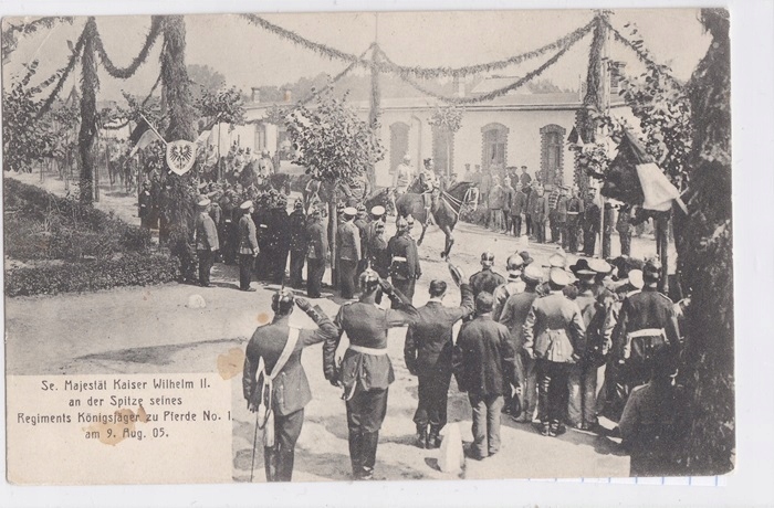 MILICZ / OSTRÓW WLKP. .. WIZYTA KAISERA .. 1 PUŁK UŁANÓW IM. CESARZA ROSJI