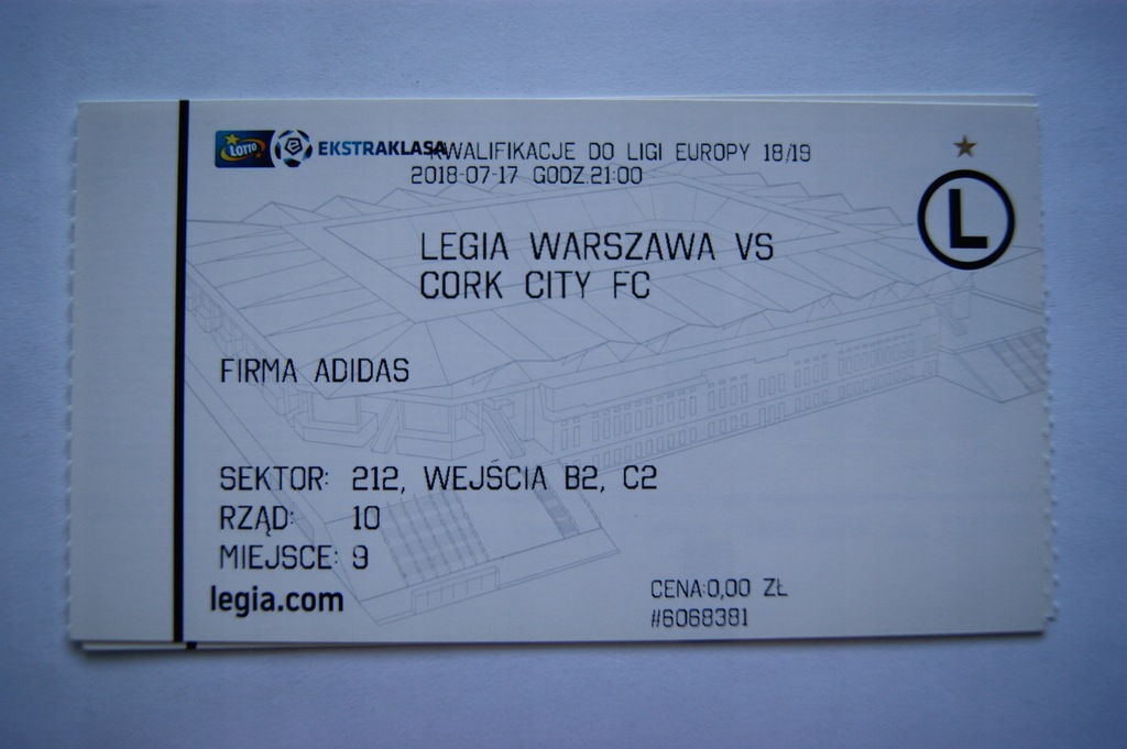 LEGIA WARSZAWA LIGA EUROPY