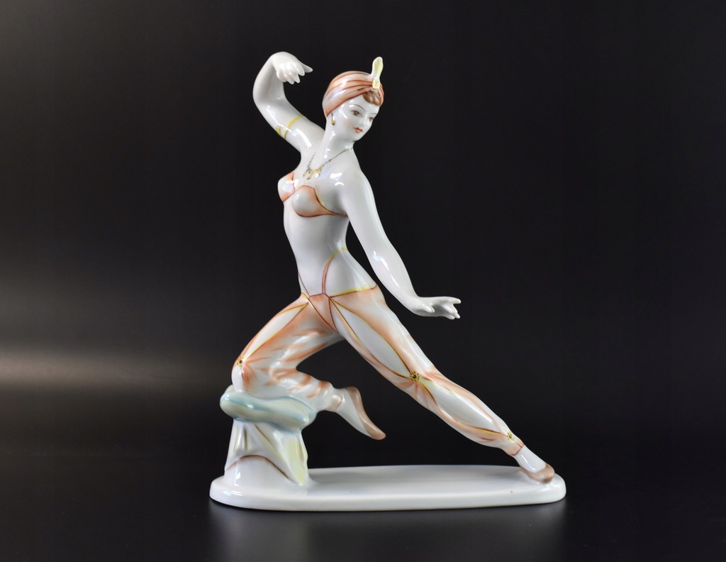 Figurka Hollohaza egzotyczna tancerka Węgry design
