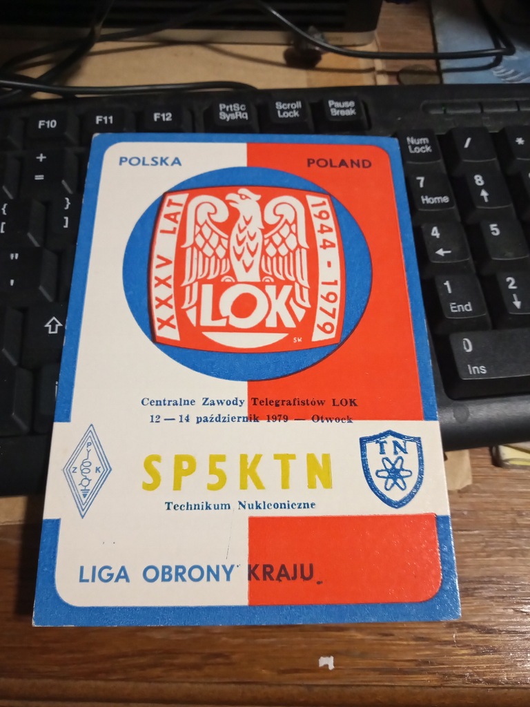 Krótkofalarstwo Pocztówka LOK Otwock 1979