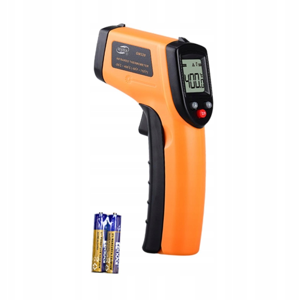 Pyrometer Fast Temperature Measurement Tester Digital IR Laser Orange