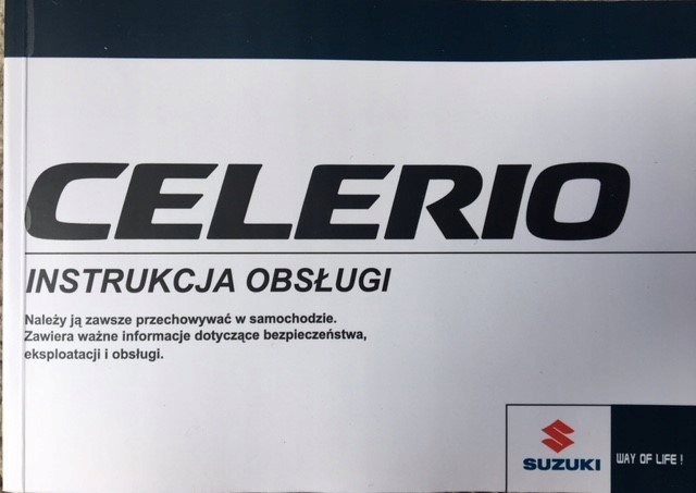 Suzuki celerio polska instrukcja obsługi nowa 7715649164