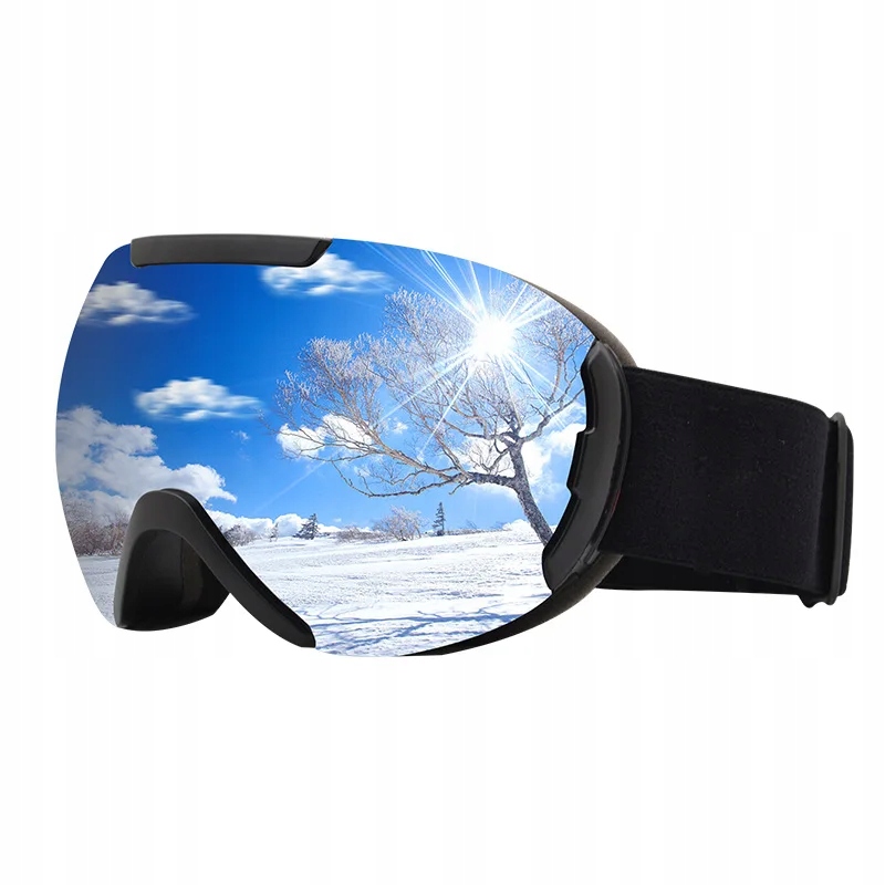 Ski Glasses Double-layer Anti-fog Large Field Of View Spherical Ski Goggles