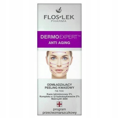 Floslek Peeling kwasowy odmładzający na noc 30ml