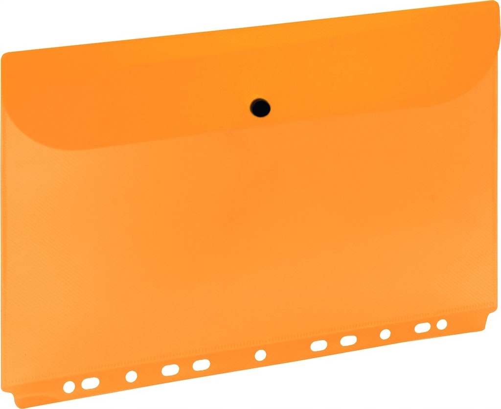 Koperta A4 europerforacja zatrzask pomarańcz
