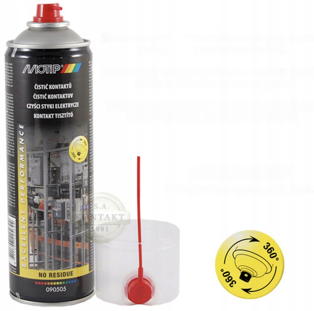 Preparat czyszczący styki spray 500ml MOTIP 090505