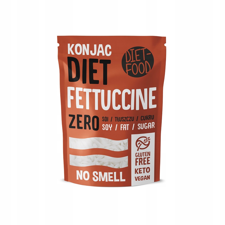 MAKARON (KONJAC) FETTUCCINE BEZGLUTENOWY 270 g (200 g) - DIET-FOOD